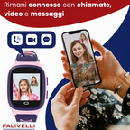 Batteria 400 mAh dello smartwatch GPS FALIVELLI con autonomia di 2-3 giorni