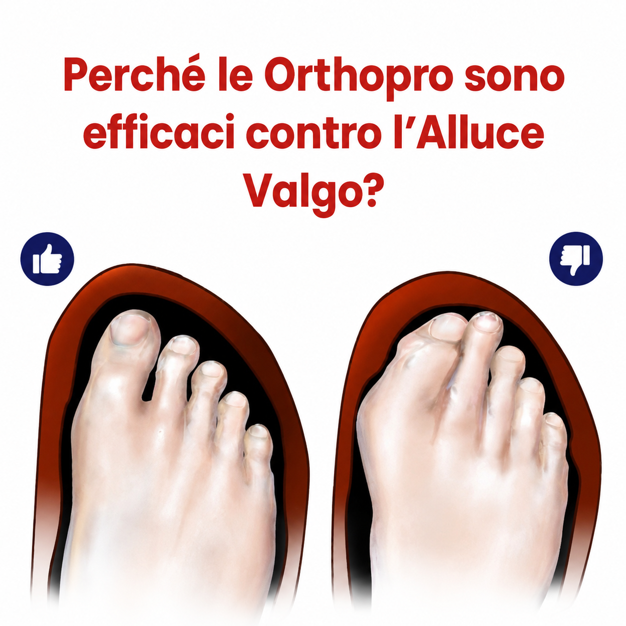 Vestibilità ergonomica delle calzature ortopediche OrthoPro per comfort duraturo