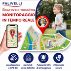 Bambini felici che utilizzano lo smartwatch GPS FALIVELLI con funzioni di sicurezza attive
