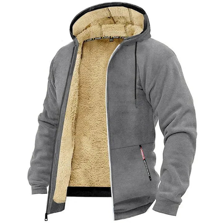 Felpa TOMMY con cappuccio e zip in pile, tutti i colori disponibili
