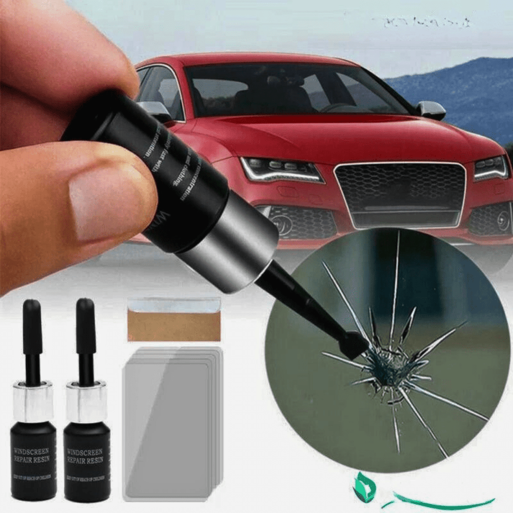 Kit di riparazione VerreFix per parabrezza e vetri auto con resina liquida nano