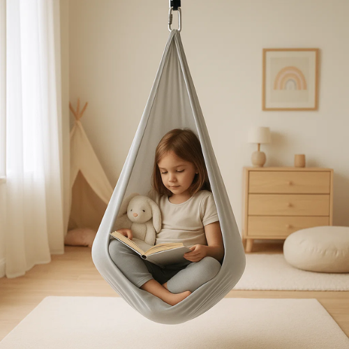 Altalena sensoriale terapeutica per autismo in tessuto morbido, ideale per bambini con esigenze sensoriali