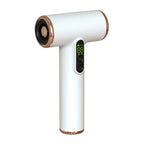 Phon cordless ricaricabile FALIVELLI con display digitale e controllo velocità, design bianco compatto per styling senza fili
