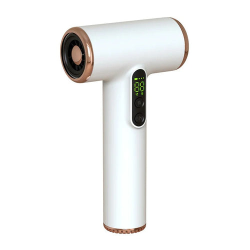 Phon cordless ricaricabile FALIVELLI con display digitale e controllo velocità, design bianco compatto per styling senza fili