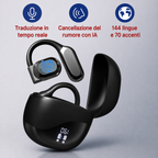 Auricolari di traduzione intelligente FALIVELLI con custodia di ricarica LED