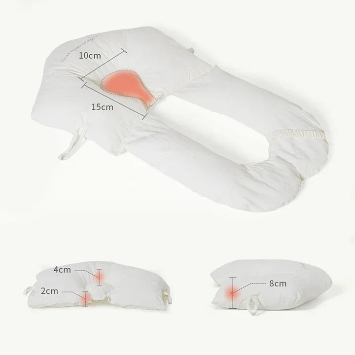 Cuscino nanna ergonomico Rassivo per neonati e bambini con design avvolgente