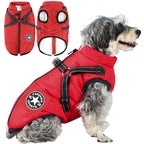 Cappotto invernale 3-in-1 per cani con pettorina integrata, disponibile in diversi colori