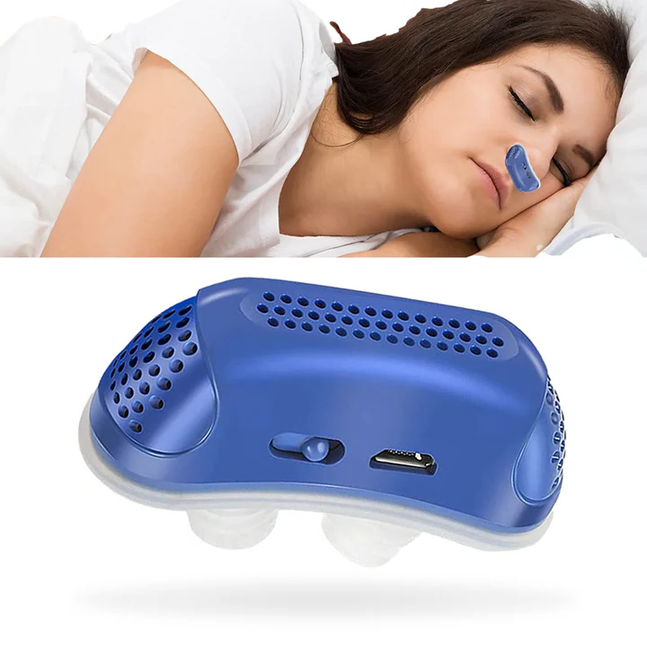 Micro CPAP portatile anti-russamento con custodia e accessori per apnea del sonno