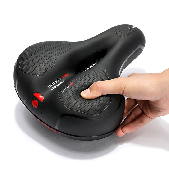 Sellino bici CLOUDCOMFORT PRO con imbottitura ergonomica e design anatomico per ciclismo senza dolori.