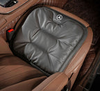 Cuscino auto ergonomico Velario installato su sedile per sostegno lombare e comfort durante la guida