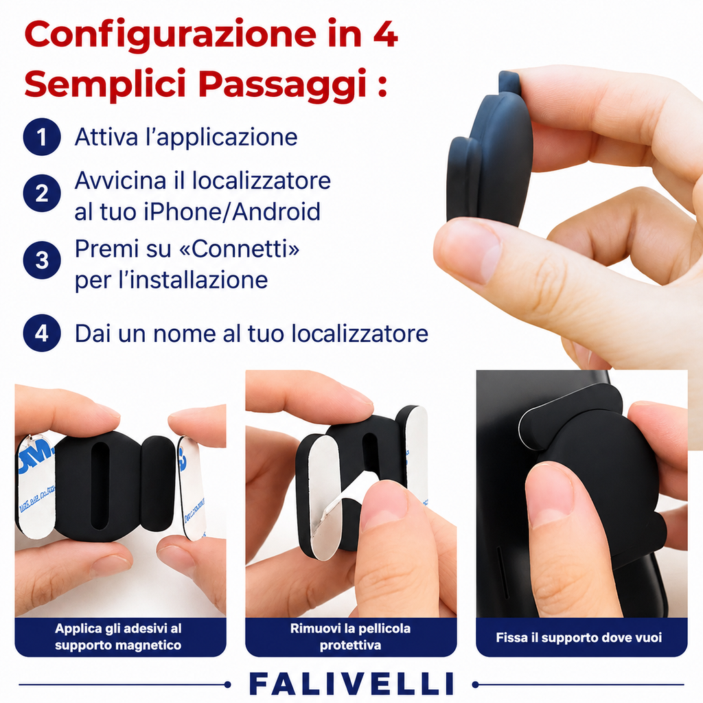 Interfaccia app Find My che mostra la localizzazione in tempo reale del tracker GPS per moto