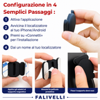 Interfaccia app Find My che mostra la localizzazione in tempo reale del tracker GPS per moto