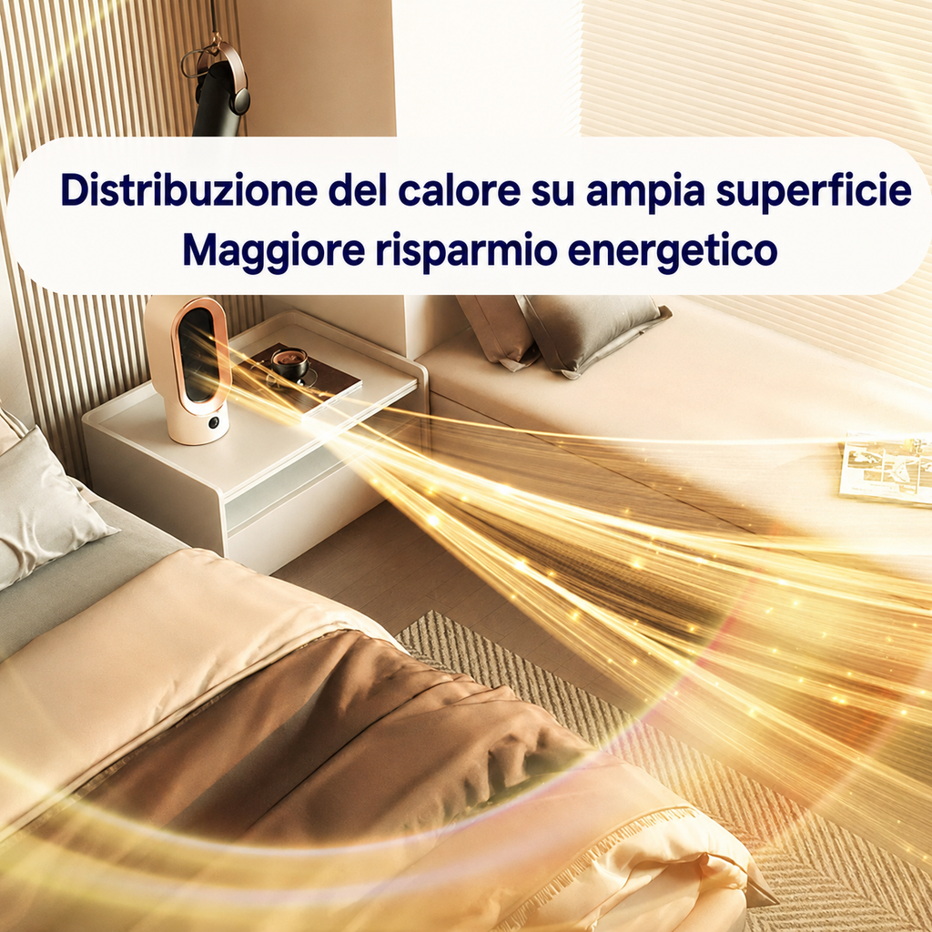 HogarCalido Pro collegato alla presa, riscalda rapidamente lo spazio personale con tecnologia ceramica