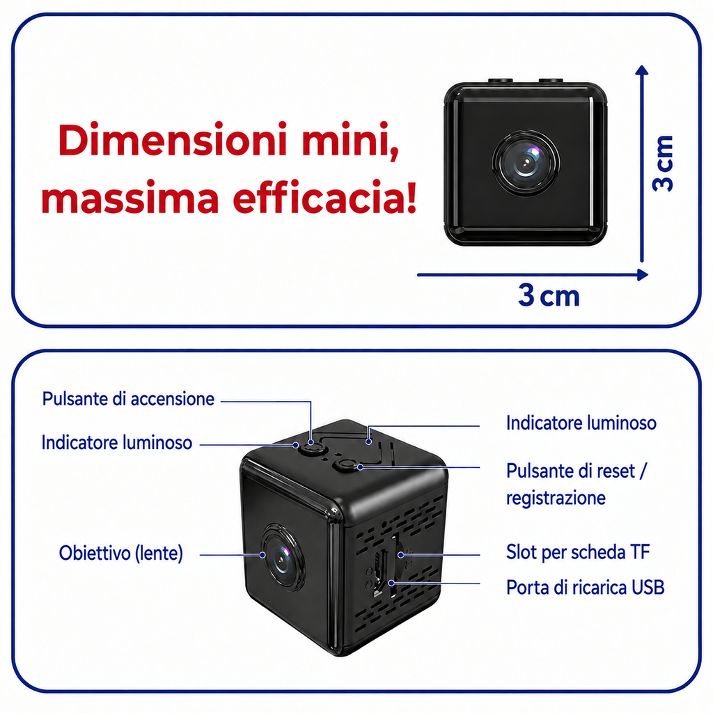 Microcamera Spia WiFi con Visione Notturna – SpyPro