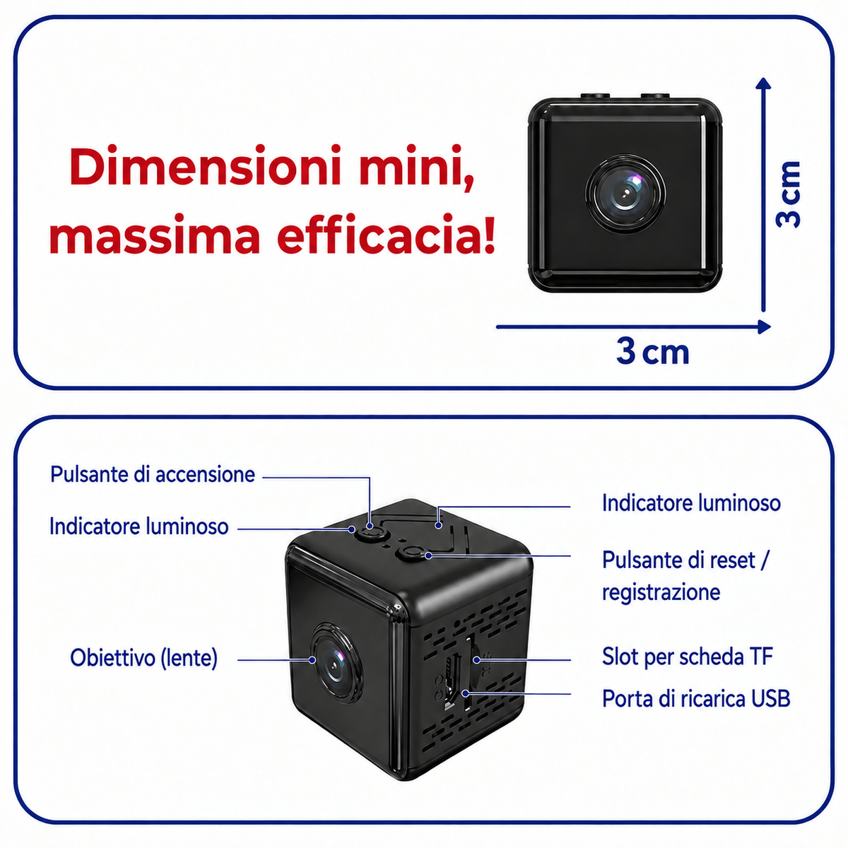 Microcamera Spia WiFi con Visione Notturna – SpyPro