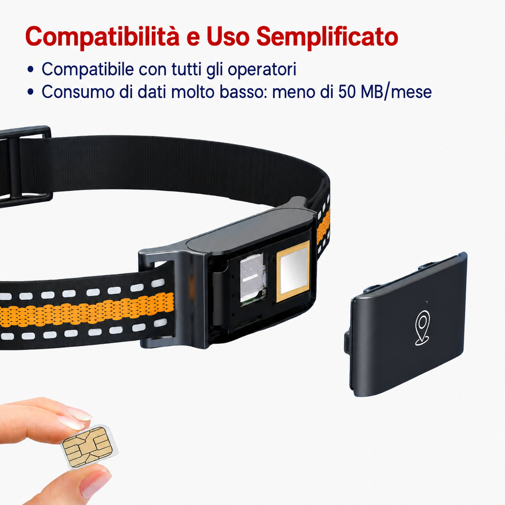 Tracker GPS per cani e gatti con copertura illimitata e localizzazione in tempo reale