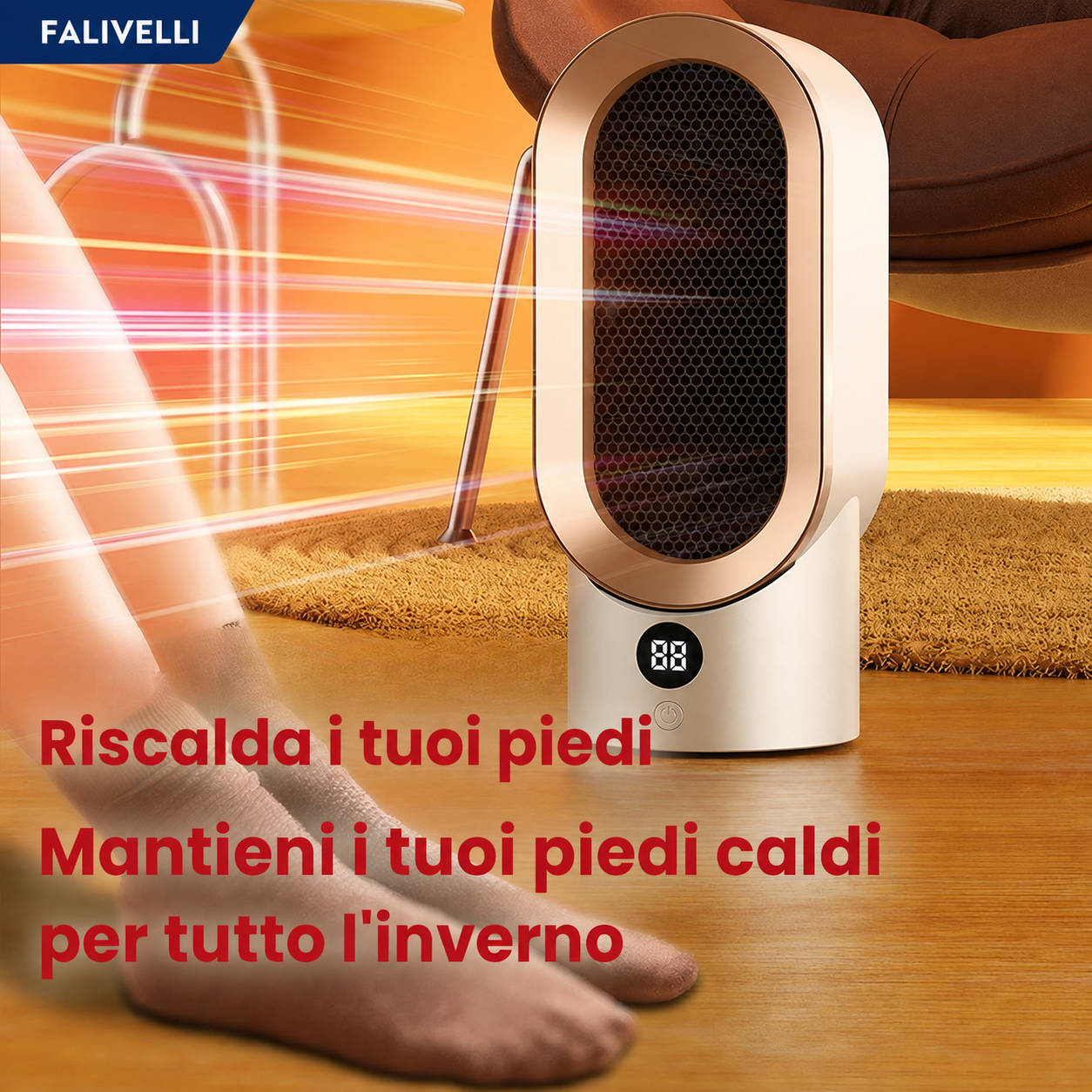 Pannello di controllo digitale di HogarCalido Pro con termostato regolabile e timer programmabile
