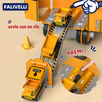 Dettaglio dei componenti del Master Builder Engineer Set con pezzi e strumenti