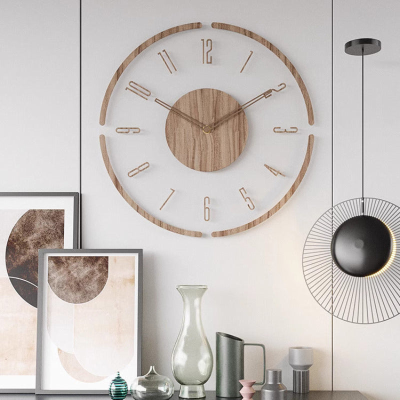 Orologio da parete scandinavo FALIVELLI in ambiente moderno, perfetto per soggiorno o cucina