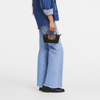 Mini Borsa Élan Longchamp vista laterale con tracolla inclusa