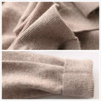 Maglione in cashmere da uomo con scollo a V, eleganza classica e versatile
