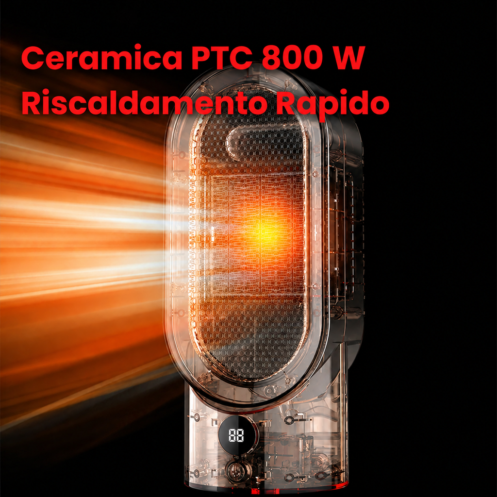 HogarCalido Pro – Termoventilatore Elettrico Portatile