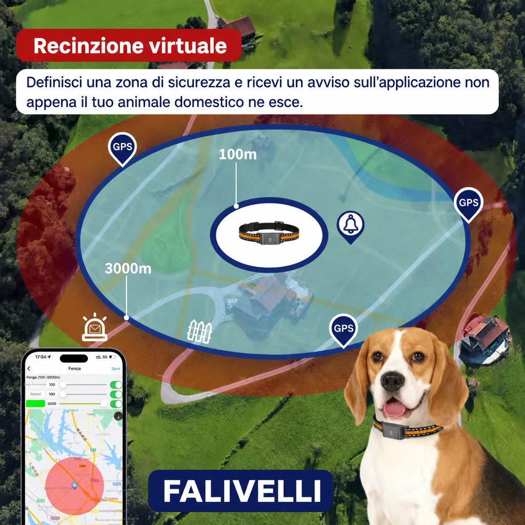 App gratuita iOS e Android per tracciamento GPS animali con recinto virtuale e cronologia