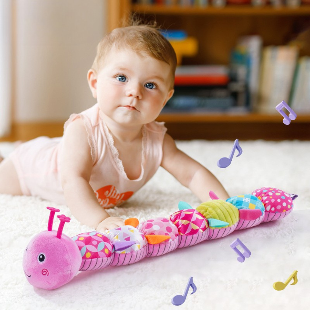 Bruco Interattivo Musicale in diverse varianti di colore: rosa, verde, arancione e blu per neonati