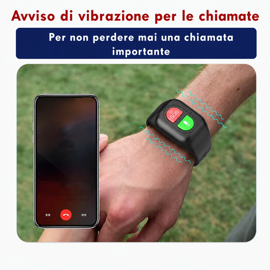 Contenuto della confezione: smartwatch GPS 4G, cavo di ricarica magnetico e manuale utente