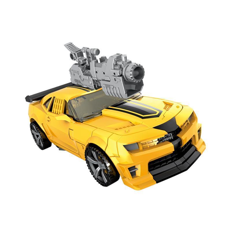 Action figure Optimus Prime blu in modalità carro blindato trasformabile