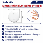 Design leggero e discreto del localizzatore GPS per bambini, comodo da indossare senza fastidi.