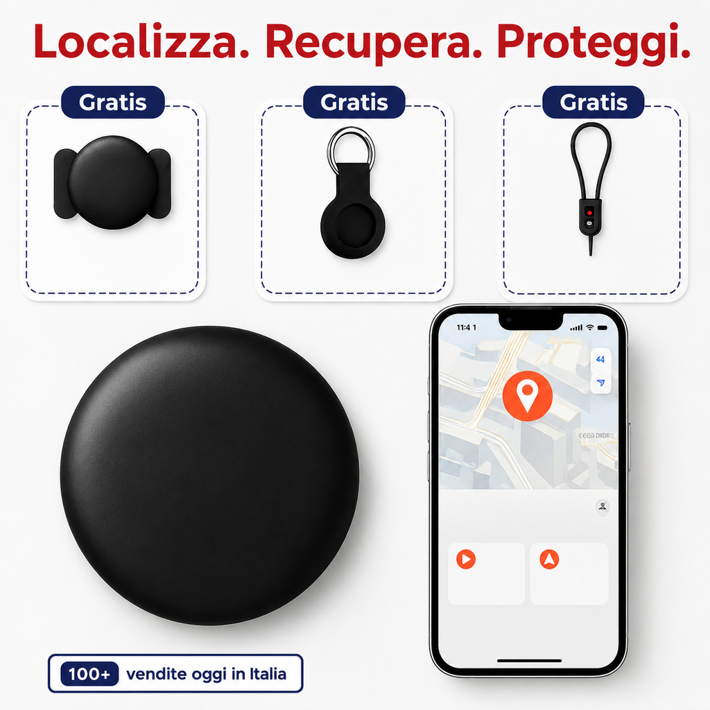 Localizzatore GPS universale per auto, moto, bici elettriche, monopattini e rimorchi
