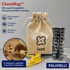ChessMag™ scacchi magnetici in azione con pezzi stabili e sicuri