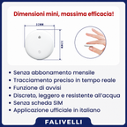 Localizzatore GPS per bici con tecnologia Apple Find My e Google Trova Dispositivo integrata