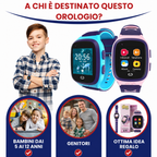 Smartwatch GPS 4G bambini FALIVELLI disponibile in tre colori vivaci: Blu, Rosa e Nero