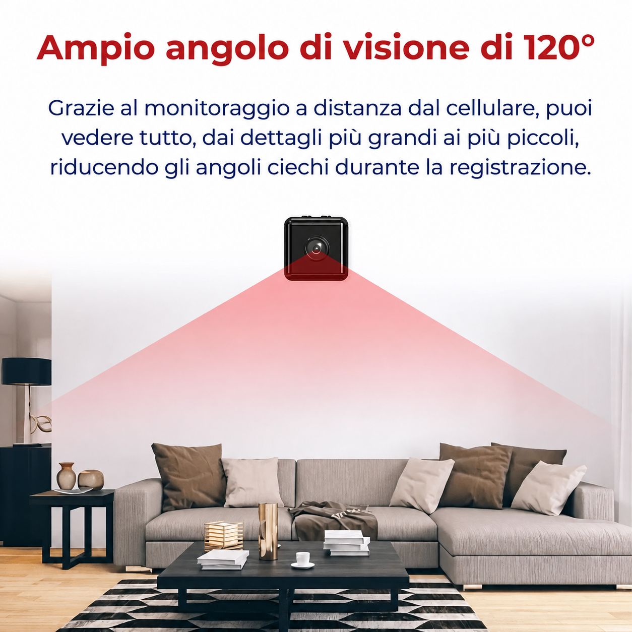Applicazione mobile per controllo remoto della microcamera SpyPro su smartphone