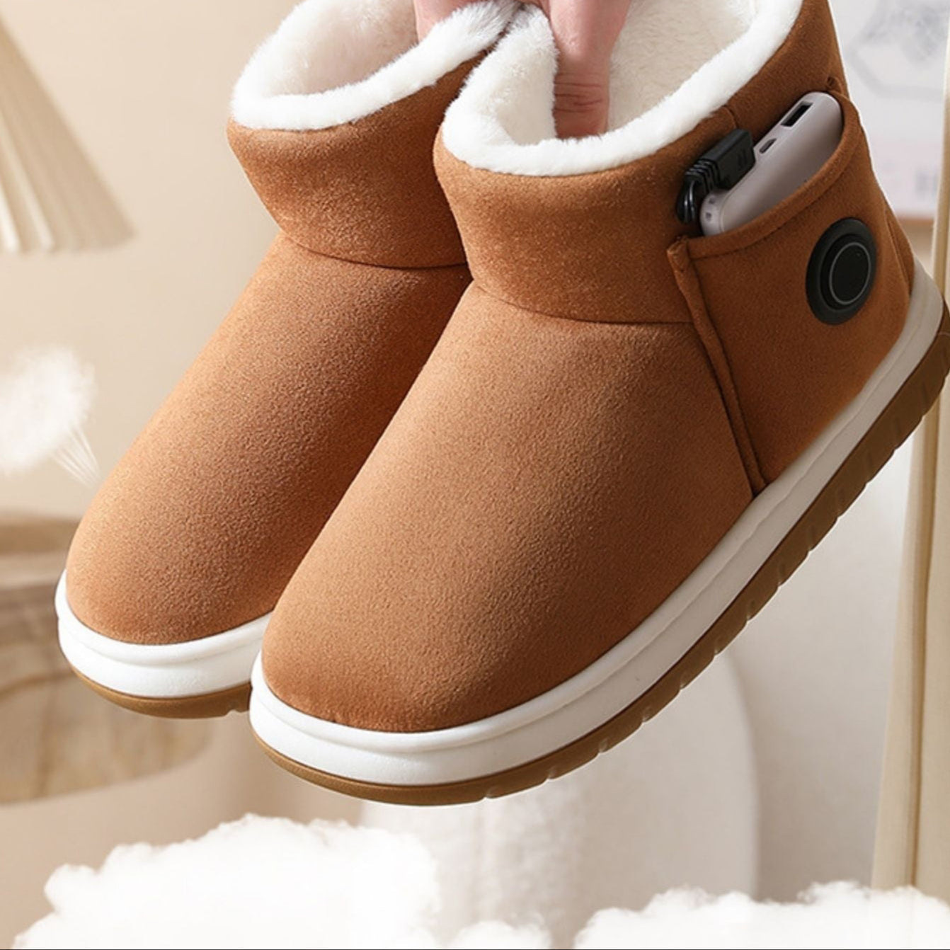 Comfort e calore delle pantofole riscaldate FALIVELLI per l'inverno