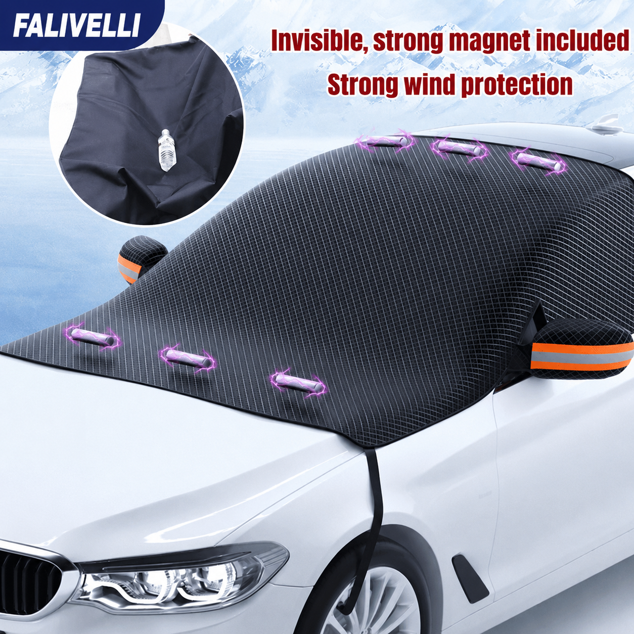 FrostShield™ Protezione Magnetica Parabrezza Auto in uso quotidiano