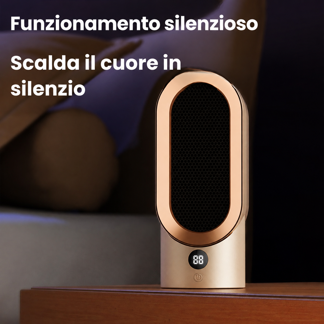 Funzionalità di sicurezza di HogarCalido Pro con protezione da surriscaldamento e spegnimento automatico