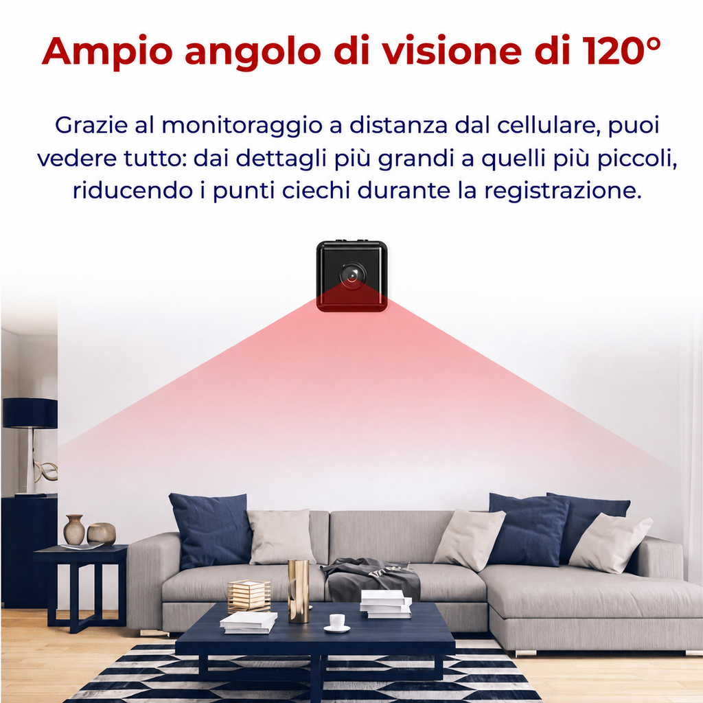 Controllo remoto della microcamera VisionX tramite app su smartphone con streaming live