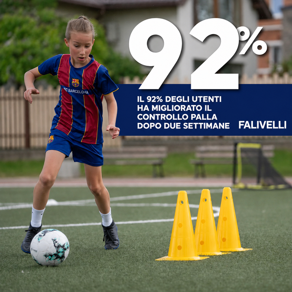 Dettaglio delle dimensioni 90×60 cm del Tappetino da Allenamento Calcio Pro