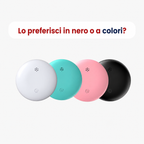 Contenuto completo della confezione: tracker GPS, supporto standard, supporto magnetico e batterie CR2032