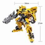 Action figure Transformers con articolazioni mobili in diverse pose