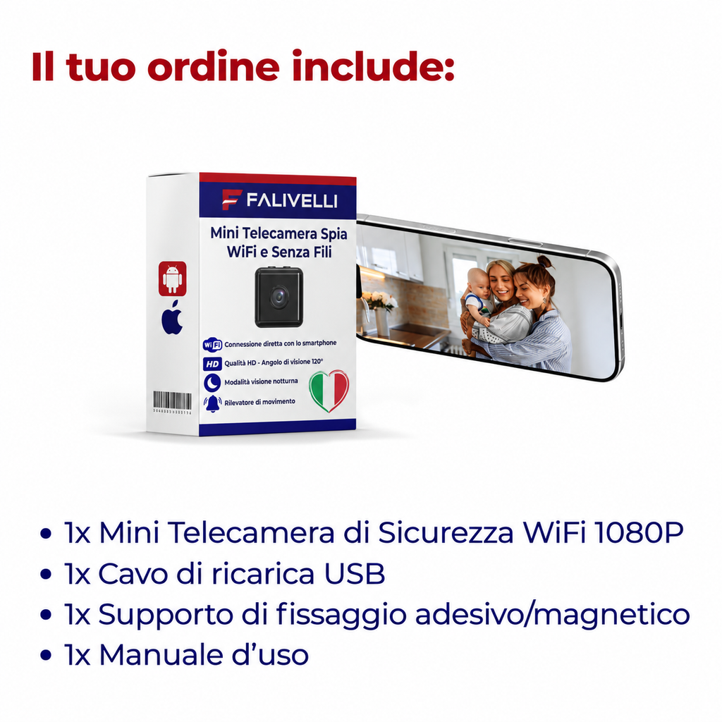 Microcamera SpyPro di dimensioni ultra-compatte nascondibile ovunque