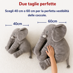 Elefante peluche morbido giallo come compagno di gioco per bambini