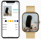 Orologio intelligente femminile con resistenza all'acqua IP67