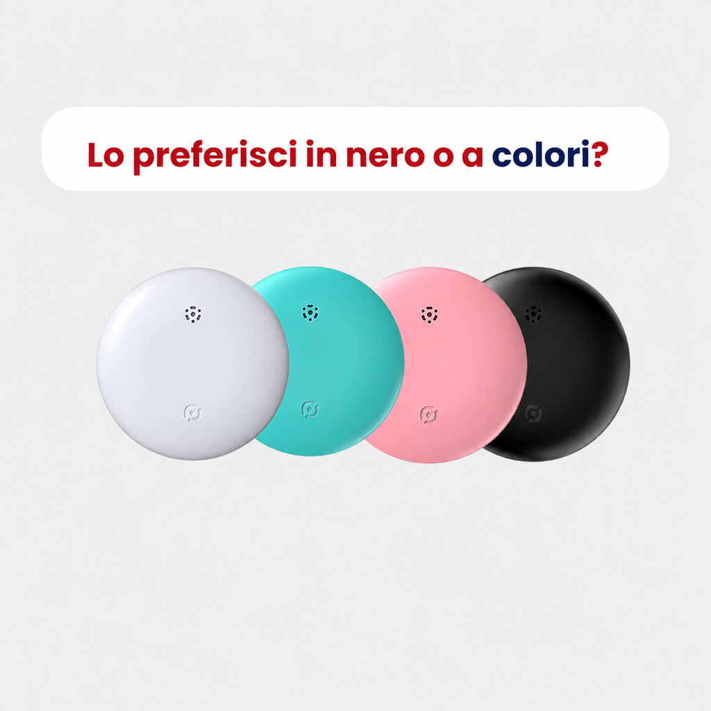 Tracker GPS Gatto Compatto – Localizzazione Mondiale Apple & Android Find My – Zero Abbonamenti
