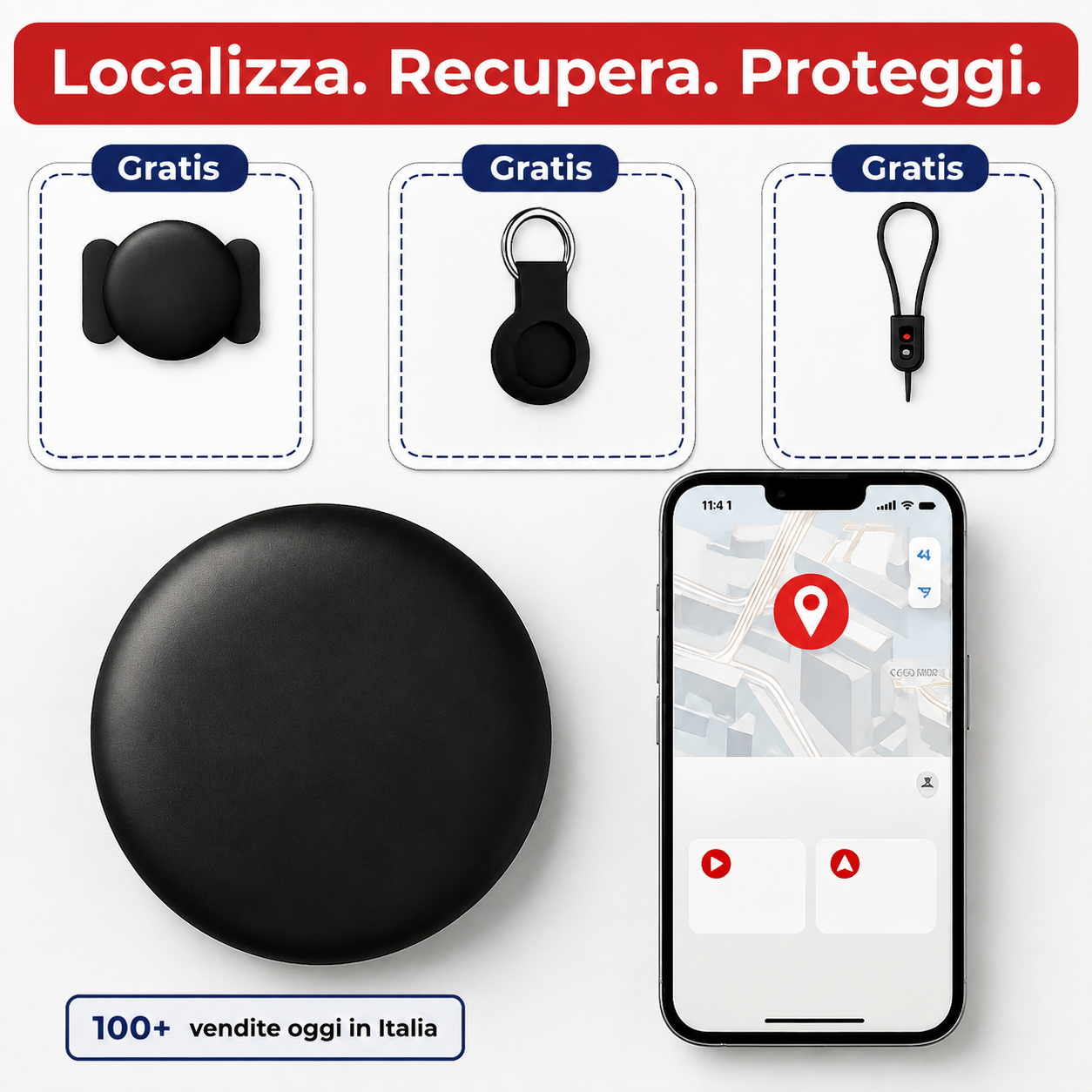 Tracker GPS Anziani senza Canone – Funziona con iPhone e Android