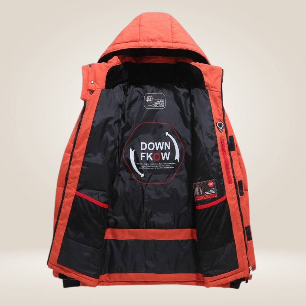 Vista posteriore della giacca invernale Nordfall con vestibilità regular