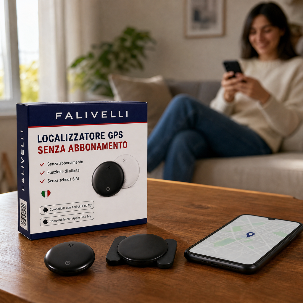 Tracker GPS Antifurto per Auto e Moto – Nessun Canone – App Apple Dov'è & Google